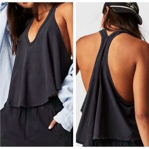 Free people We The Free Women's Karri Swing Tank Top washed black small NEW